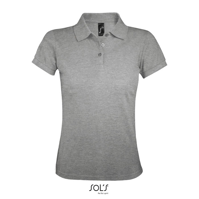 Polo femme promotionnel 200g - Prime Gris Chiné Ii